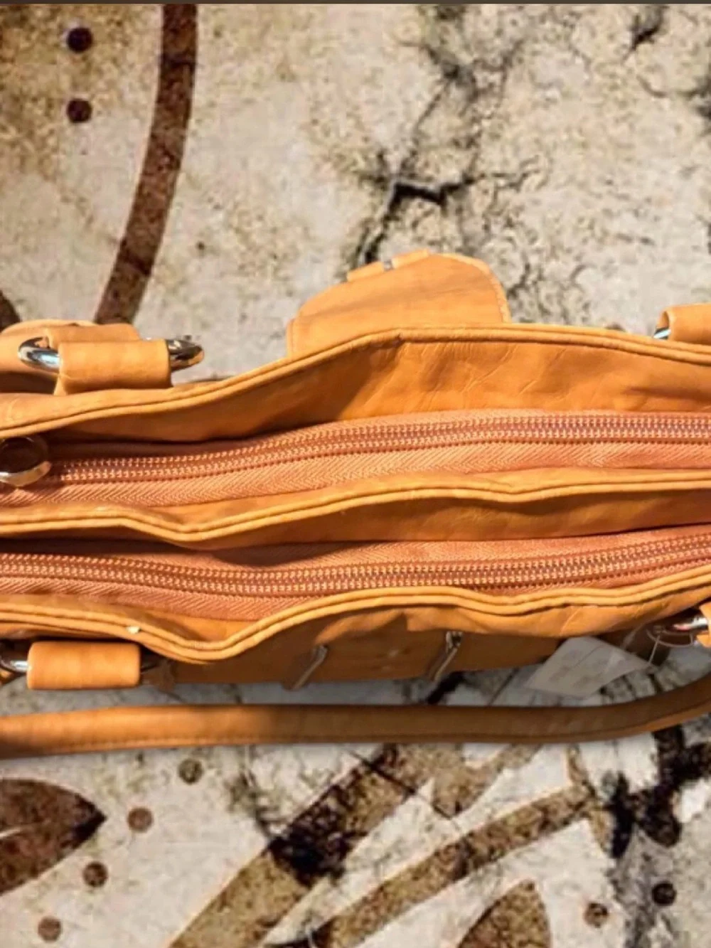 NWT jc fashion tan grommet Bag with Chain y2k grunge fairy core hobo